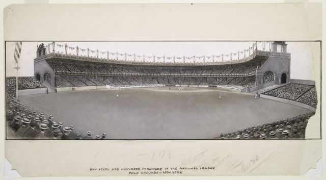 Polo Grounds, New York : New steel and concrete structure of the National League